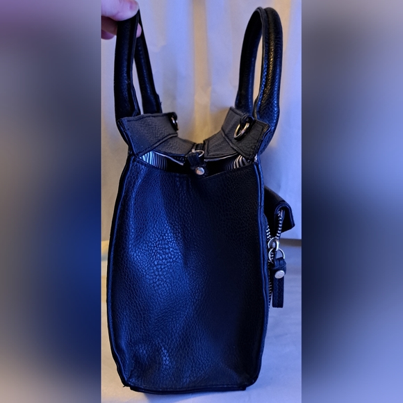 Christian Siriano Black Leather Boho Handbag - Picture 4 of 4